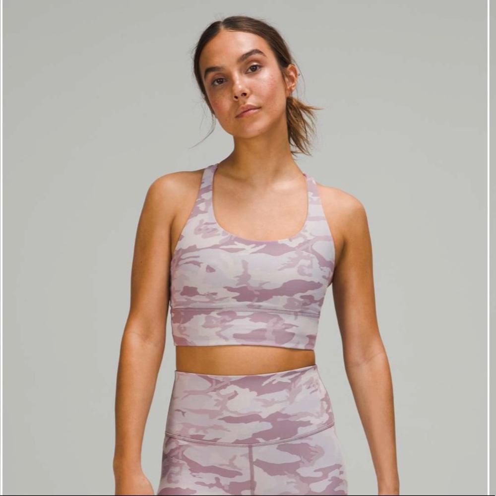 Lululemon Energy Bra Long Line Ribbed *Medium Support, B–D Cup - IJIV Size 8